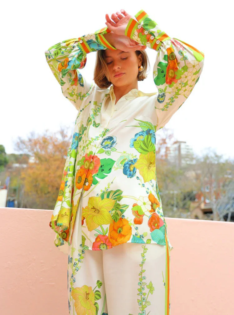 Zweiteiliges Set mit Blumenmuster für Damen - Image 3