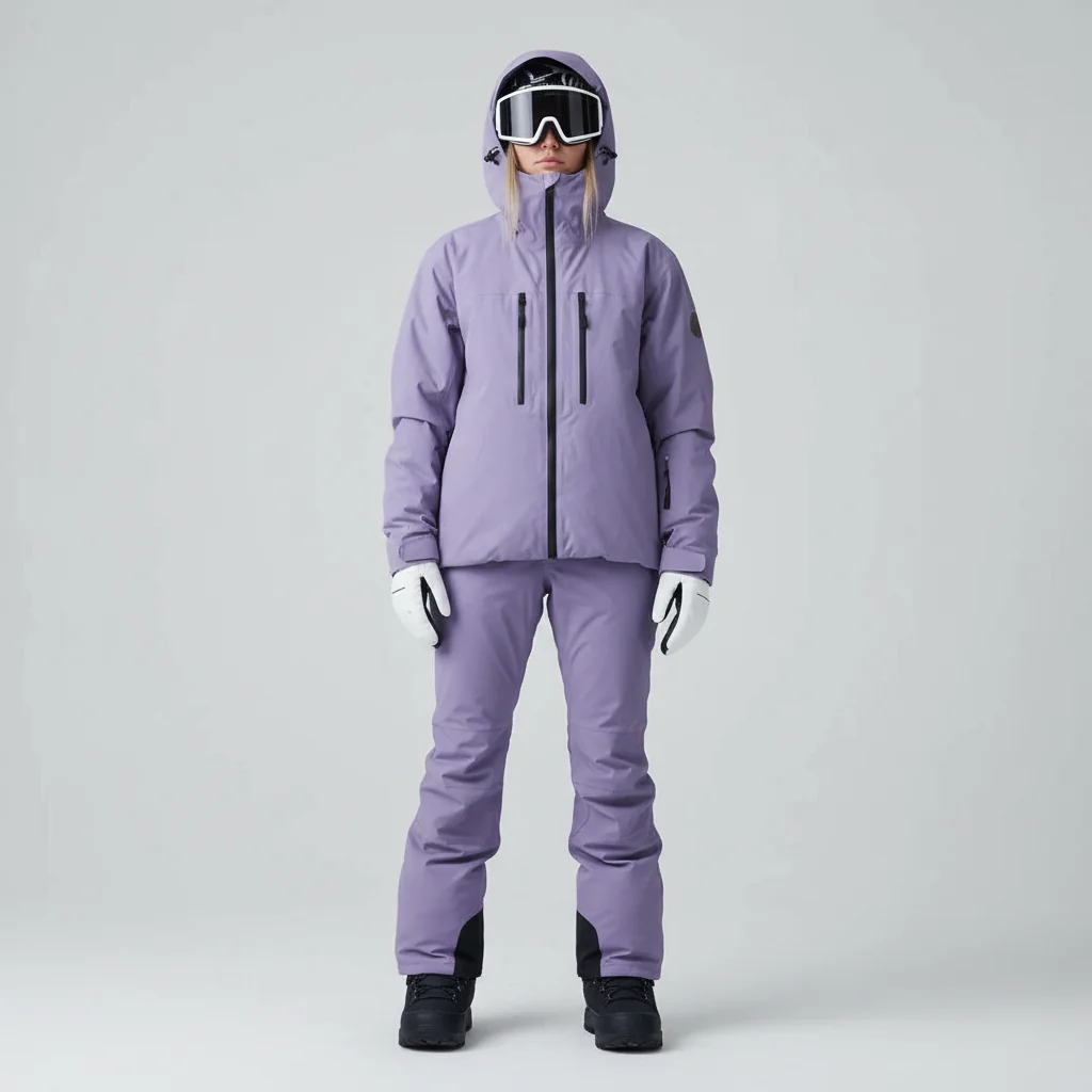 Zweiteiliges Skipak | gepolsterte Jacke und Hose mit klarer Form - Image 2